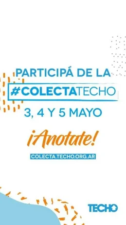 Participá de la Colecta Anual de Techo