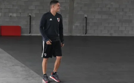 Juanfer volvió a entrenarse con River