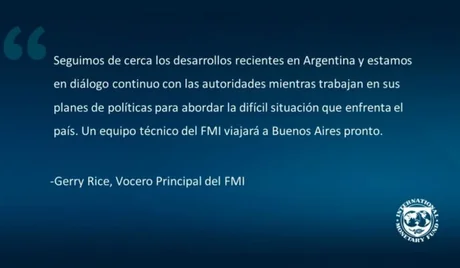 El FMI anunció que viajará a Buenos Aires pronto