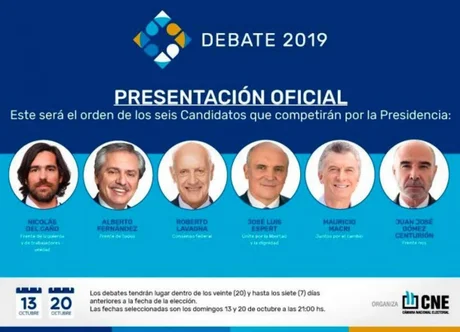 Hoy será el primer debate presidencial