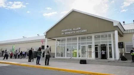 Fachada del hospital donde fue atendida la bebé