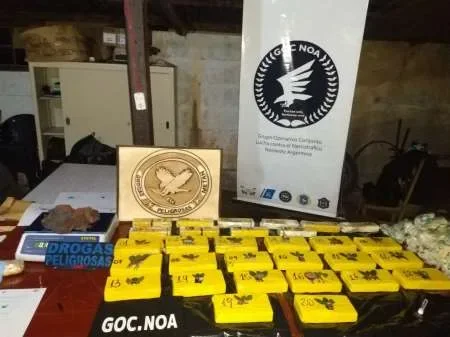 Decomisan más de 280 mil dosis de cocaína en Metán