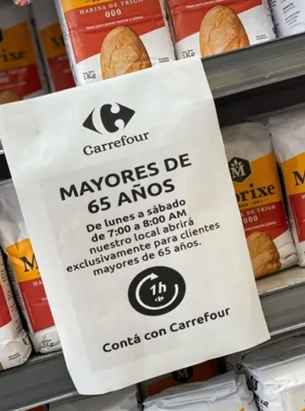 Un supermercado de Salta atenderá en horario especial para personas mayores de 65 años