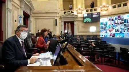 Sesión virtual: el Senado aprobó los DNU de Alberto Fernández