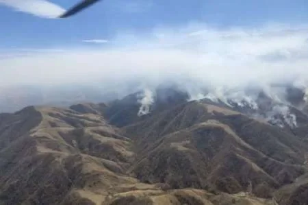 Alerta por un incendio forestal en San Lorenzo