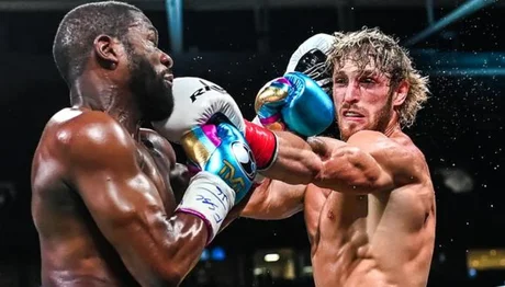 Papelón de Mayweather: no pudo derribar al youtuber Logan Paul