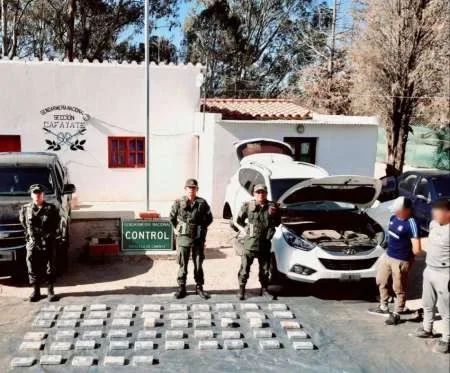 Incautan 58 kilos de cocaína en Cafayate