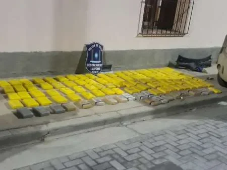 Golpe al narcotráfico en la Puna salteña: incautan 960 mil dosis de cocaína