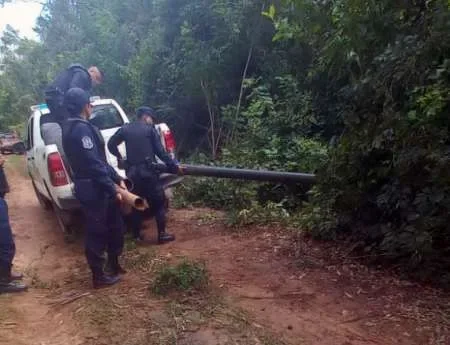 Dos detenidos por robar 19 caños de una refinería del norte provincial