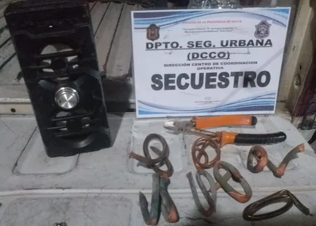 Un detenido por el robo de medidores de gas en zona sudeste de la ciudad de Salta