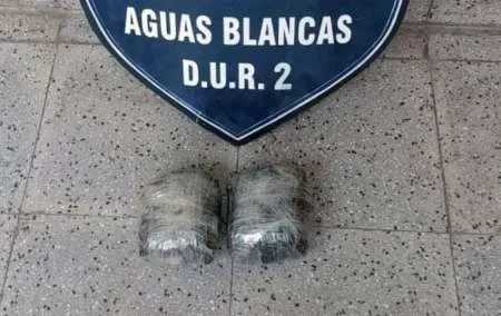 Detuvieron a una persona con 2 ladrillos de droga en la terminal de ómnibus de Aguas Blancas