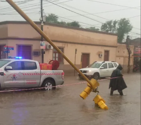 La tormenta generó varios problemas en algunos puntos de Salta