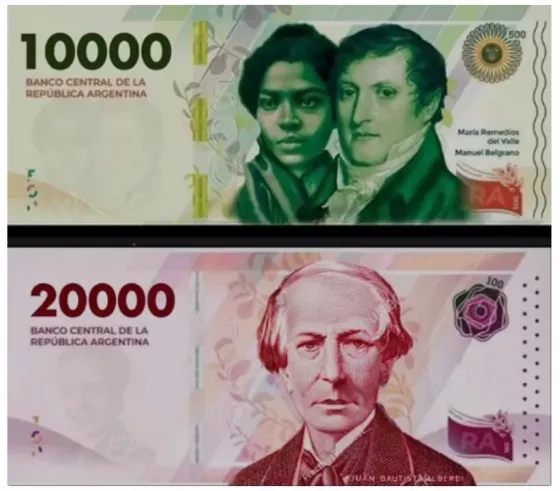 Confirmaron la fecha saldrán los nuevos billetes de $10.000 y $20.000