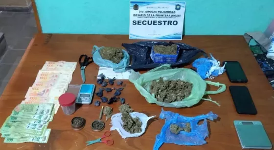 Tres detenidos y más de tres mil dosis de droga secuestrada en Salta