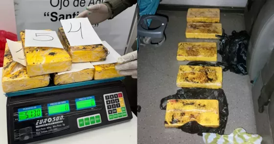 Detienen a una mujer que viajaba con más de cinco kilos de cocaína en un colectivo de larga distancia