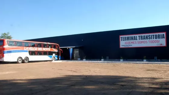 En General Güemes se habilitó una terminal de ómnibus transitoria