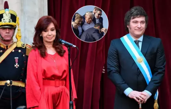 De Javier Milei a Cristina Kirchner repudiaron el atentado contra Donald Trump