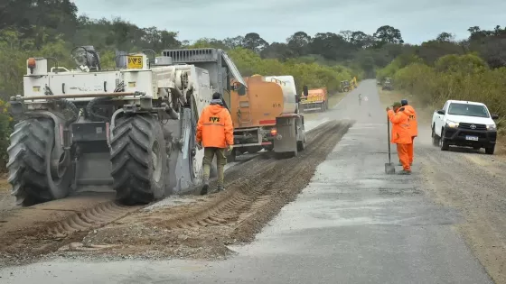 Comenzó la repavimentación de la Ruta Provincial 5