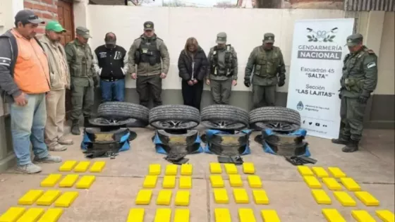 Pareja detenida en Salta con casi 50 kilos de cocaína