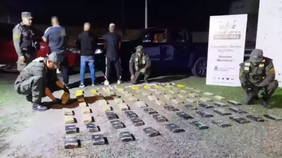 Salieron desde Salta con más de 80 kilos de cocaína y fueron detenidos: iban a Mendoza